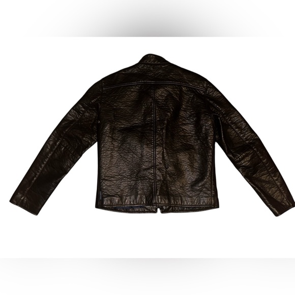 Armani Jeans Faux Leather Jacket Men’s XL Vintage Classic Style - Picture 2 of 7